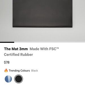 The Mat 3mm- black- ON HOLD